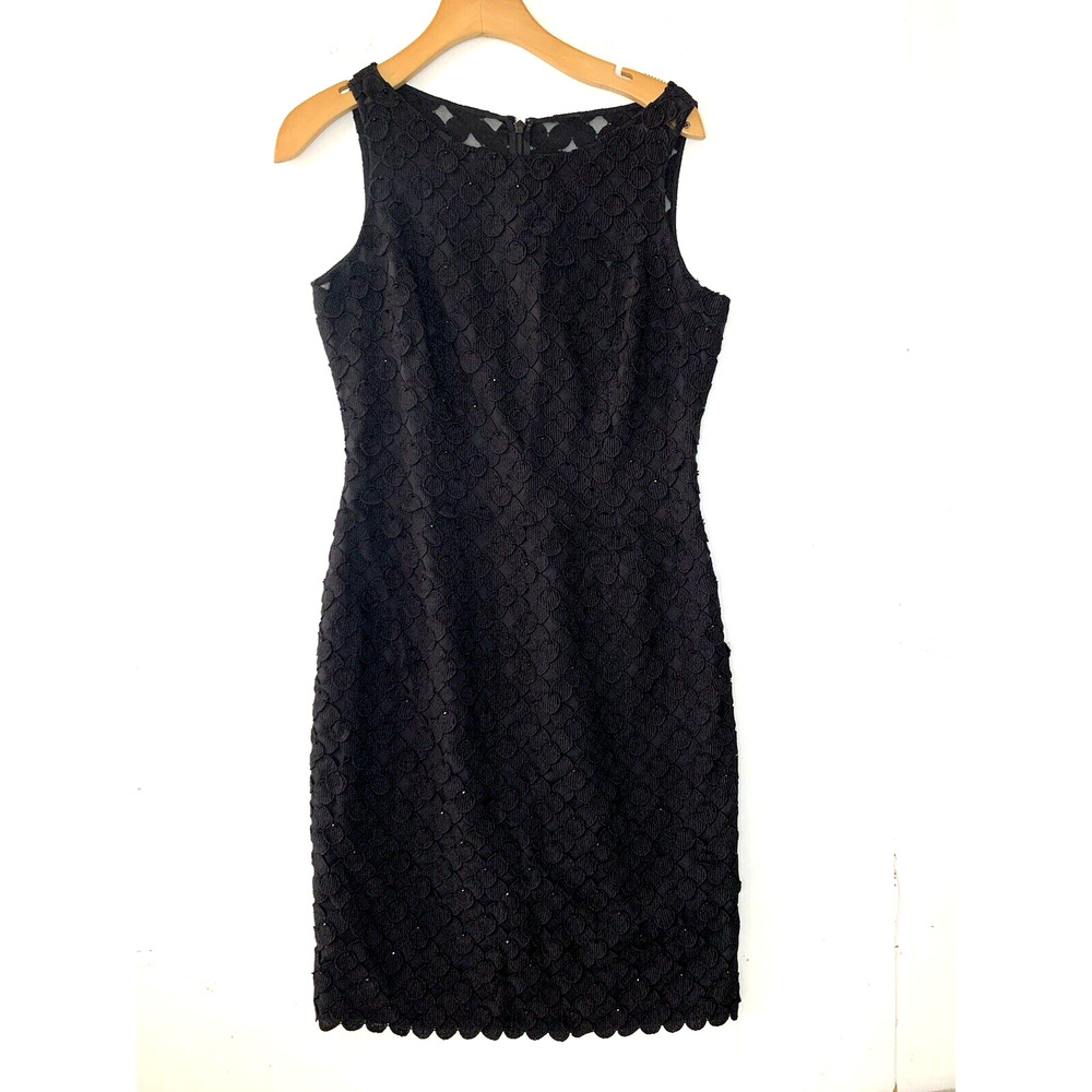 Women's CARMEN Marc Valvo Little Black Dress 4
